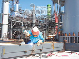 中海油東方化工城工人為海南大工業甘灑汗水
